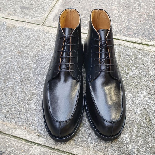 Lace up boot Center 51 13963 black leather