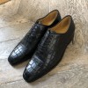 Richelieu Center 51 12082 cuir noir façon crocodile