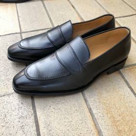 Moccasin Center 51 14164 black leather