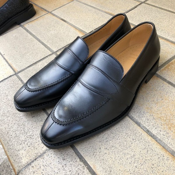 Moccasin Center 51 14164 black leather