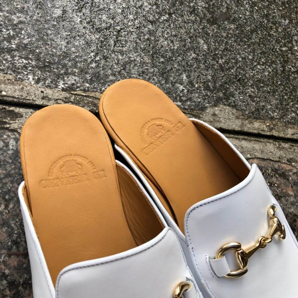 Mule loafer Center 51 white leather