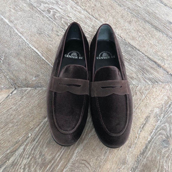 Moccasin shoe Center 51 Sommer brown velvet