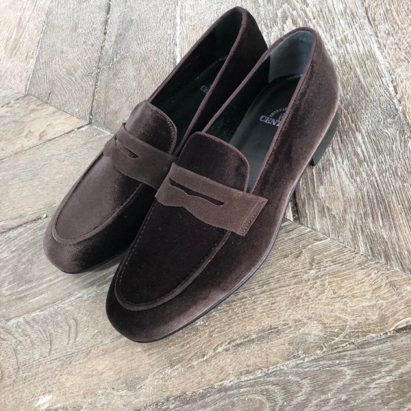 Moccasin shoe Center 51 Sommer brown velvet