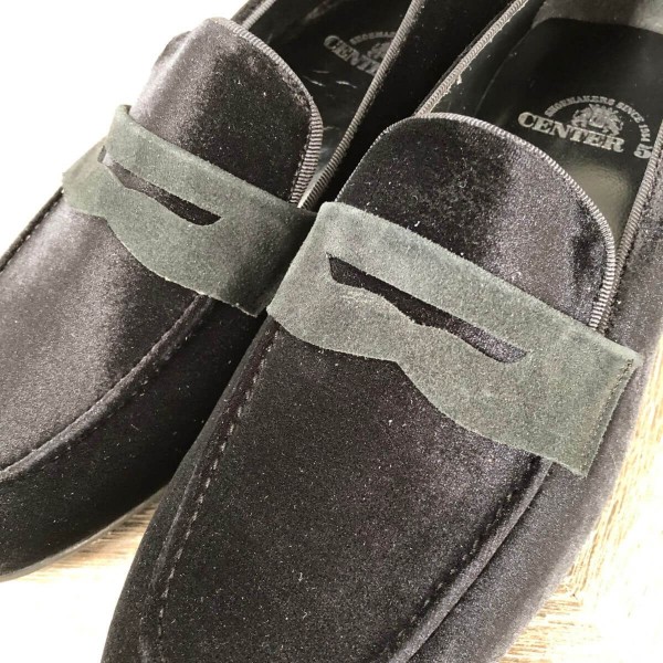 Moccasin shoe Center 51 Sommer black velvet