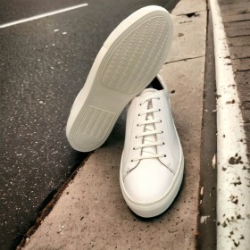 Sneakers richelieu Center 51 Sneaky cuir blanc