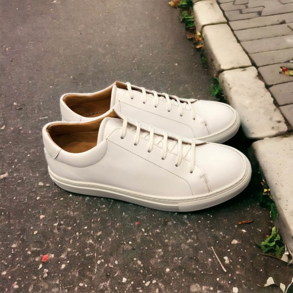 Sneakers richelieu Center 51 Sneaky cuir blanc