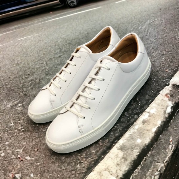 Sneakers richelieu Center 51 Sneaky cuir blanc