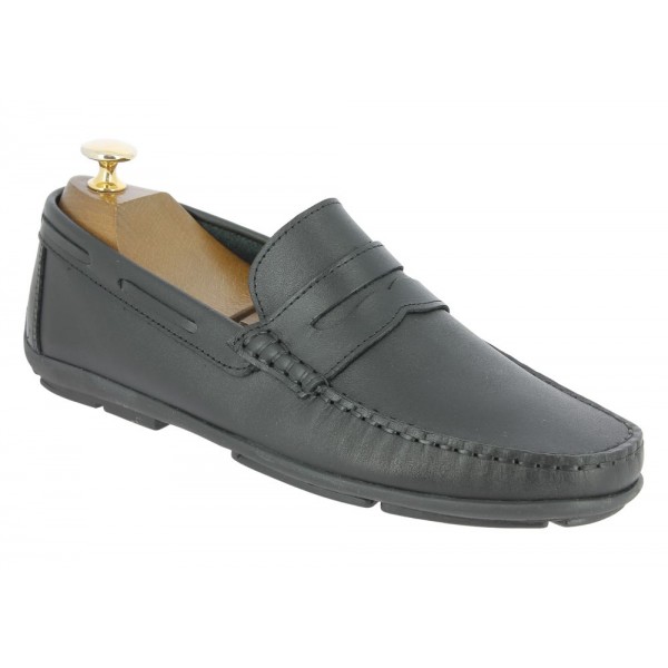 Moccasin Driver Orland 1633 black leather