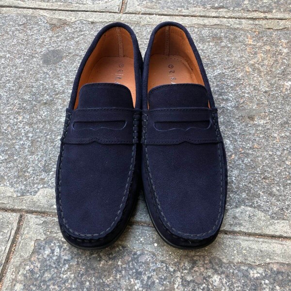 Moccasin Driver Orland 1633 navy blue suede
