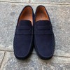 Moccasin Driver Orland 1633 navy blue suede