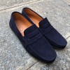 Moccasin Driver Orland 1633 navy blue suede
