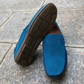 Moccasin Driver Orland 2022 blue electric suede