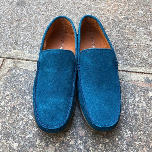 Moccasin Driver Orland 2022 blue electric suede
