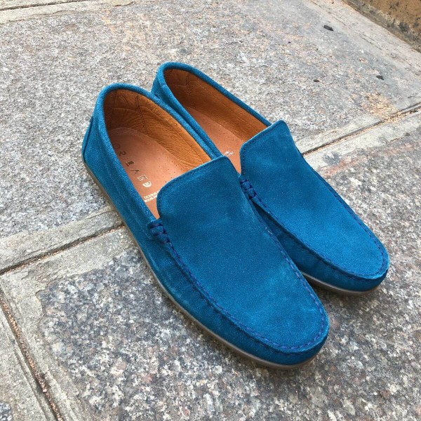 Moccasin Driver Orland 2022 blue electric suede