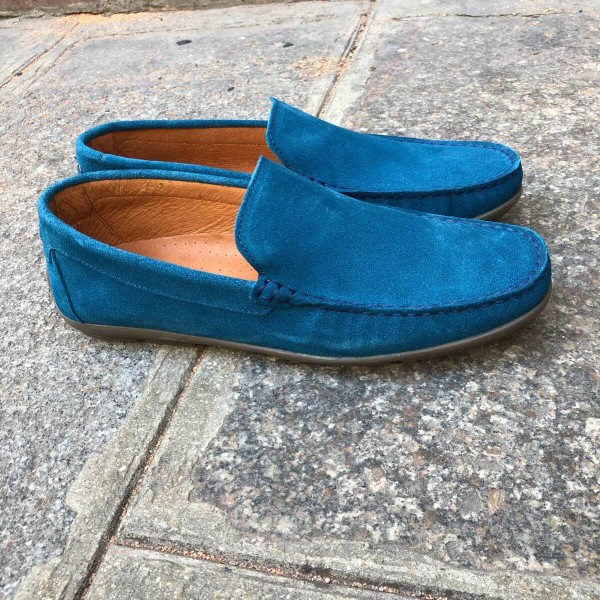 Mocassin souple Orland 2022 daim bleu électrique