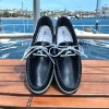 Boat shoe Orland 1421 navy blue leather