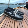 Boat shoe Orland 1421 navy blue leather