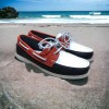 Boat shoe Orland 1421 multicoloured blue white red leather