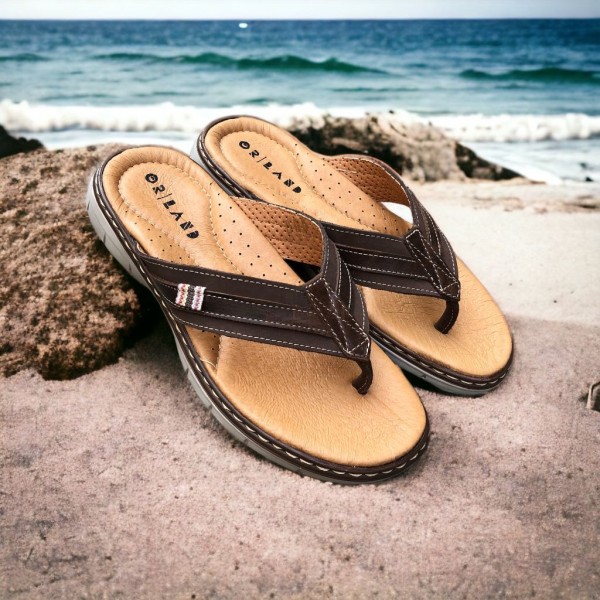 Sandale Orland 23018 cuir marron