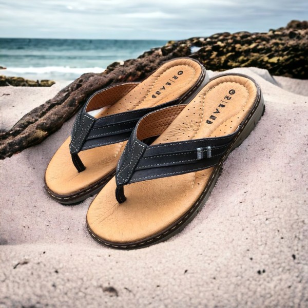 Sandale Orland 23018 cuir gris