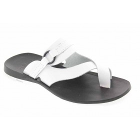 Sandale  Zeus 1172 cuir blanc