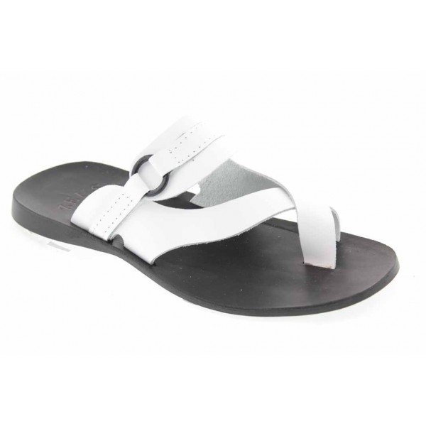 Sandals Zeus 1172 white leather