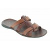 Sandals Zeus 1273 brown leather